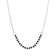 Elegante Kette aus Silber im klassischen Mangalsutra-Design