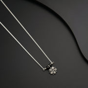 Elegance in Silver: Jaswandi Mangalsutra Chain