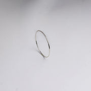 Elegant Plain Silver Bangle for Timeless Style