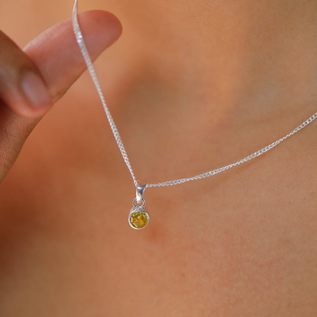 Set de pendentifs arc-en-ciel en zircon cubique et argent sterling 92,5 ̧