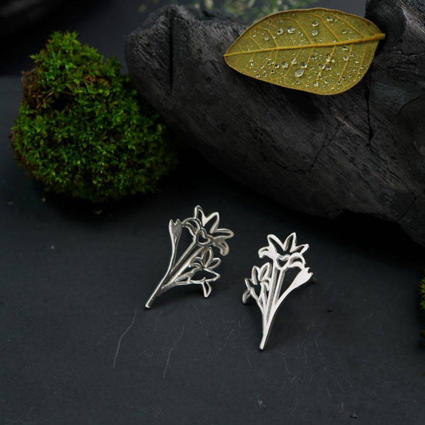 Rajanigandha Elegant Silver Earrings for a Stunning Look